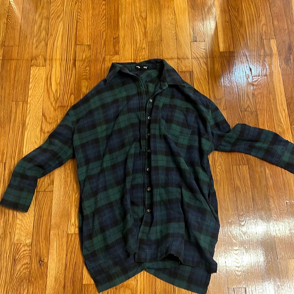 Flannel dress top